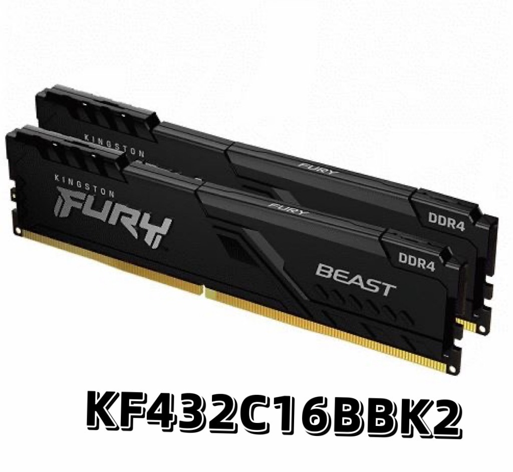 Kingston 金士頓 DDR4 3200 16GB / 32GB / 64GB RAM 桌上型記憶體 (KF432C16BBK2)