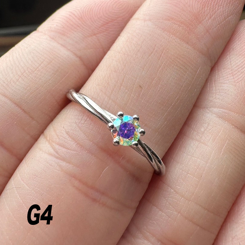 莫桑戒-925銀/18k