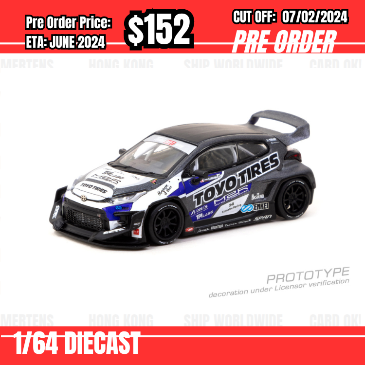 PO-$152 * Tarmac * 1:64 Pandem Toyota GR Yaris TOYO TIRES [OD24/01]
