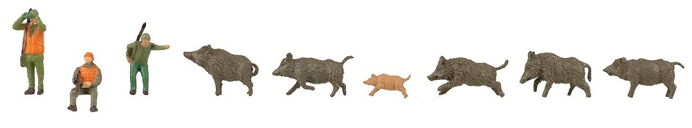 Faller 151701 HO scale Hunter and wild boars
