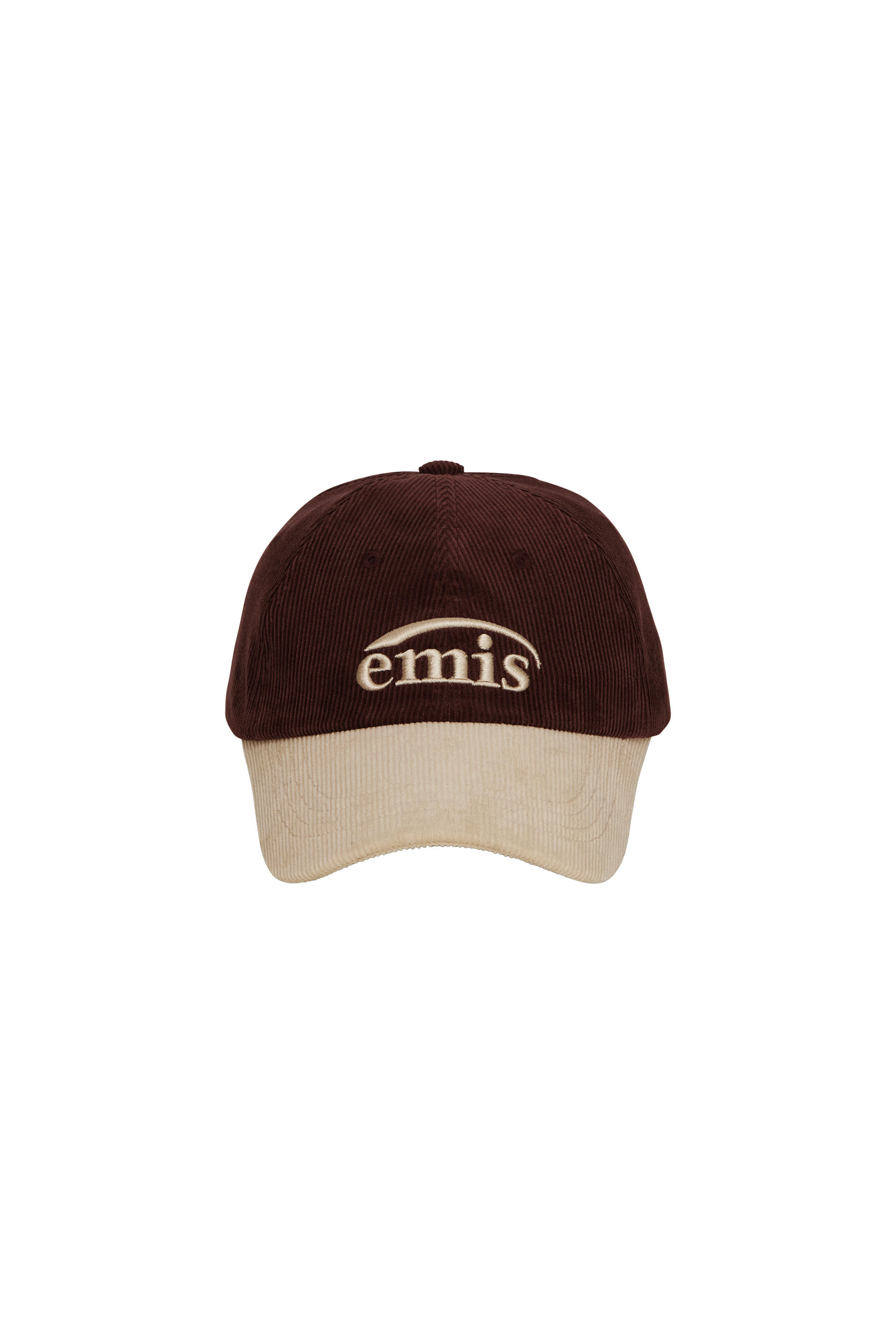 emis CORDUROY TWO-TONE BALL CAP - WINE