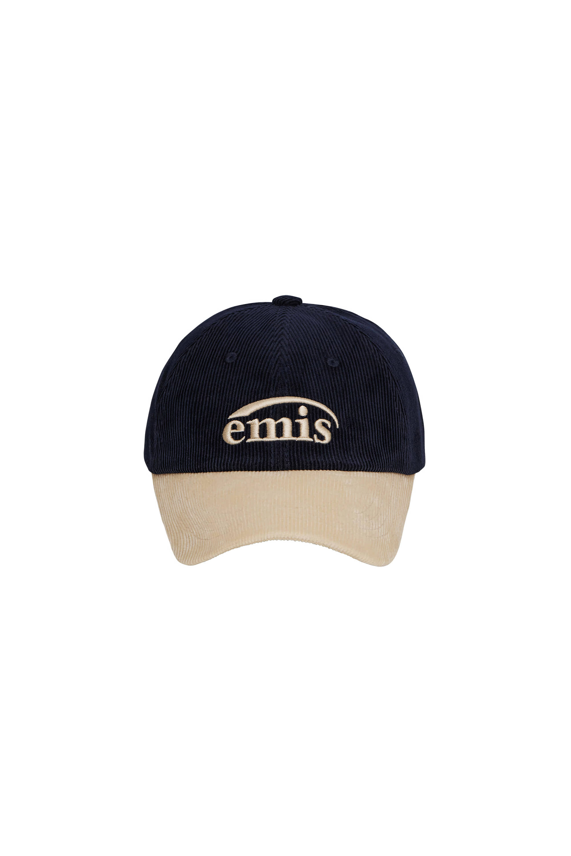 emis CORDUROY TWO-TONE BALL CAP - NAVY