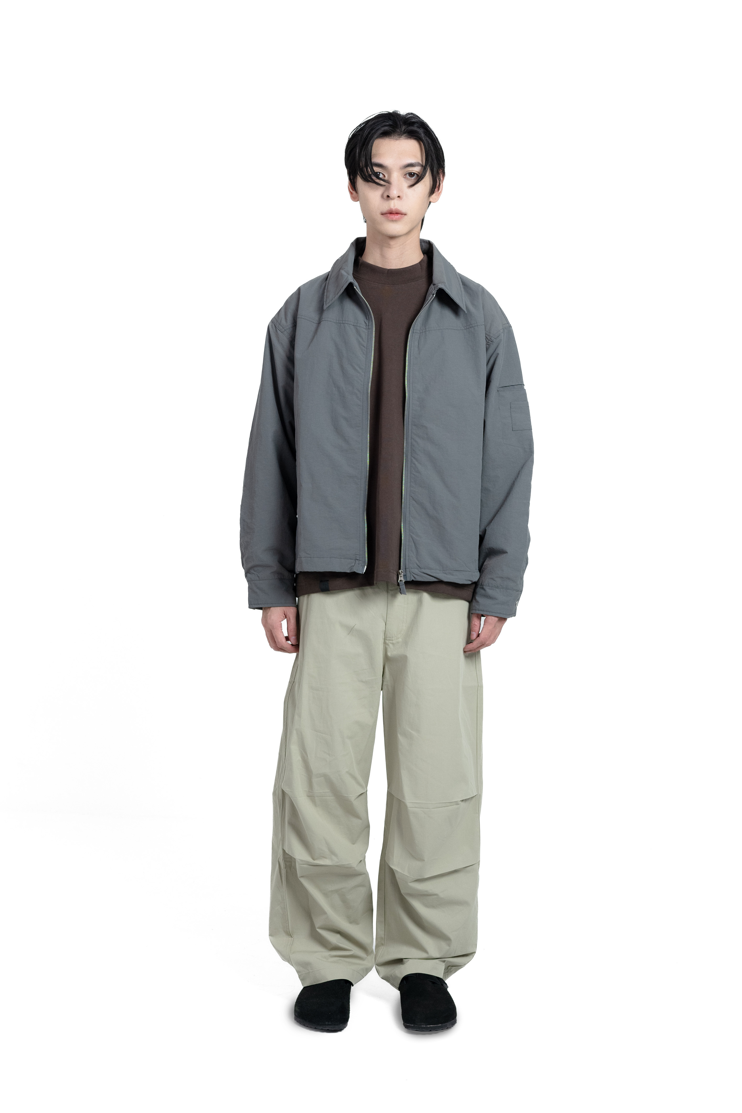 SIMON MADE BW-2306 定番(PLUS) 高級感 CLEAN FIT 傘兵 長褲