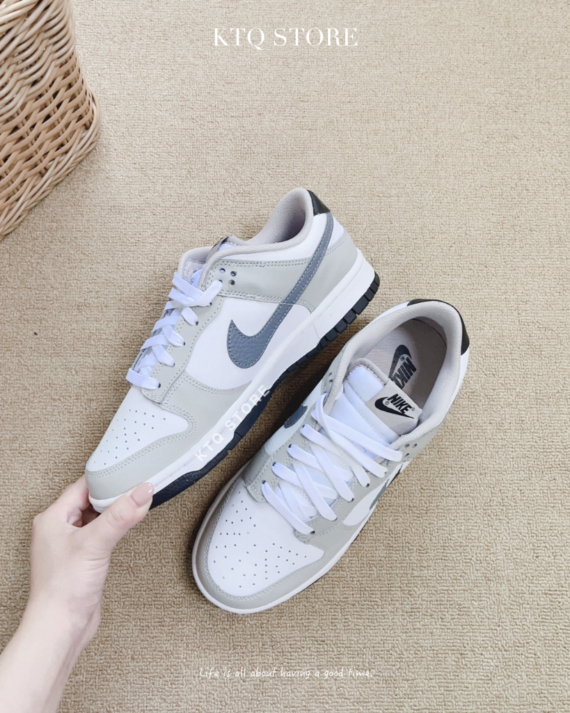 KTQ STORE ‧ Nike Dunk Low 白灰 噴墨雙勾 FD0661-100