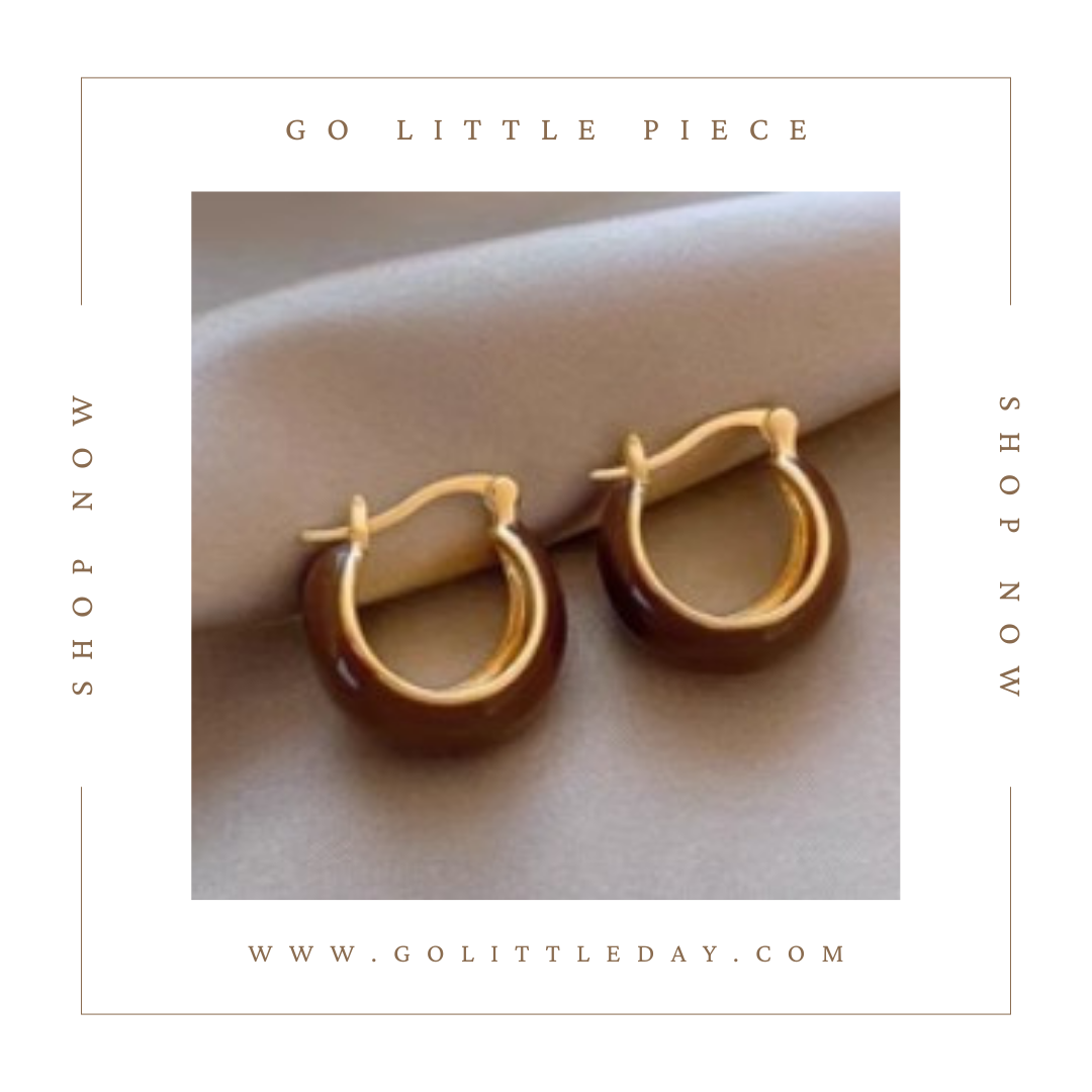 Go Little Piece 韓國 復古設計 圈圈耳環 (逢星期日截單後14-21個工作天發貨) - 108