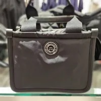 [S] MARC JACOBS 4S3HTT011H02-001 PUFFY NYLON SIGNET SMALL TOTE,BLACK, 196611031424 (SMJ221)