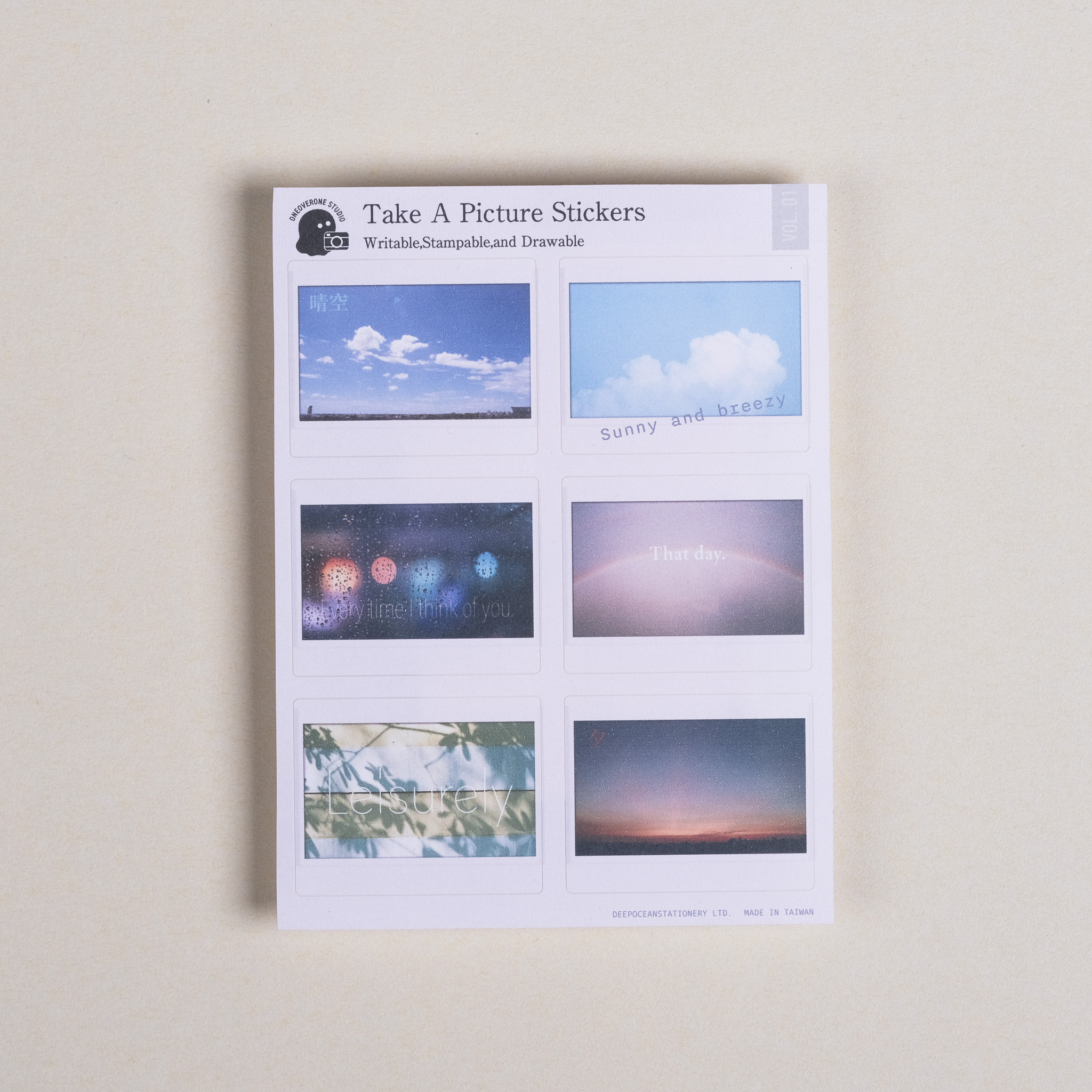 Take a picture文字 模造貼紙 /一分之一工作室/台灣