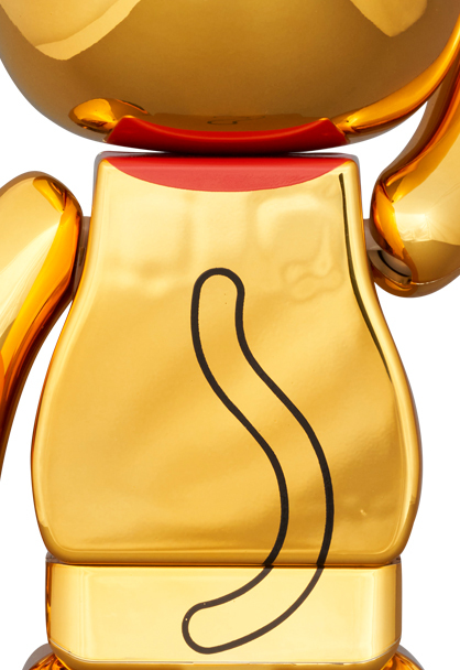 100%+400% NY@BRICK 招き猫招福金メッキLucky Cat Lucky Gold Plat