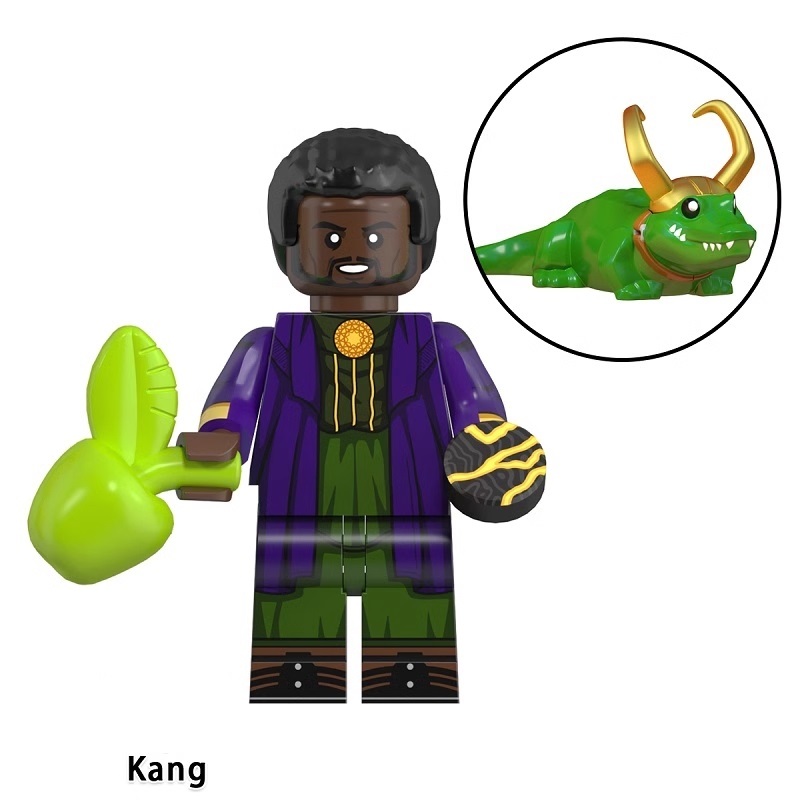 Kang Loki Avengers Custom Marvel Super Heroes Minifigs Minifigures Fit Lego WM2190