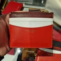 [S] MARC JACOBS S166L03FA22 THE ZIP CARD CASE,TRUE RED MULTI, 196611009539 (SMJ228)
