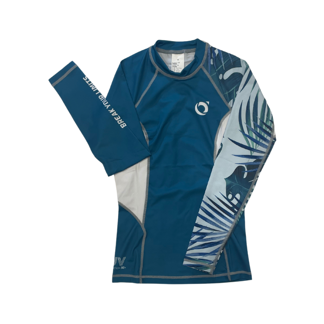 (售完為止)水呼吸Breathe 女款抗UV 水母衣 熱帶藍