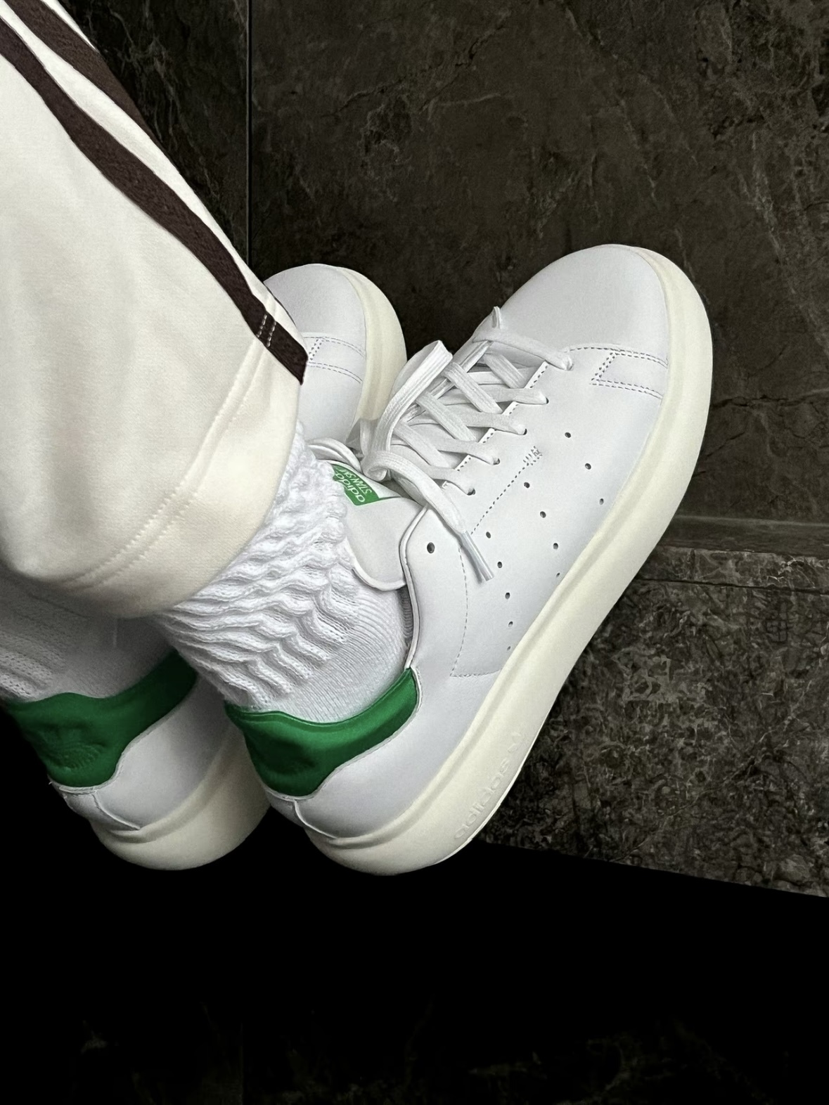 Adidas Stan Smith PF 史密斯綠尾厚底泡芙鞋