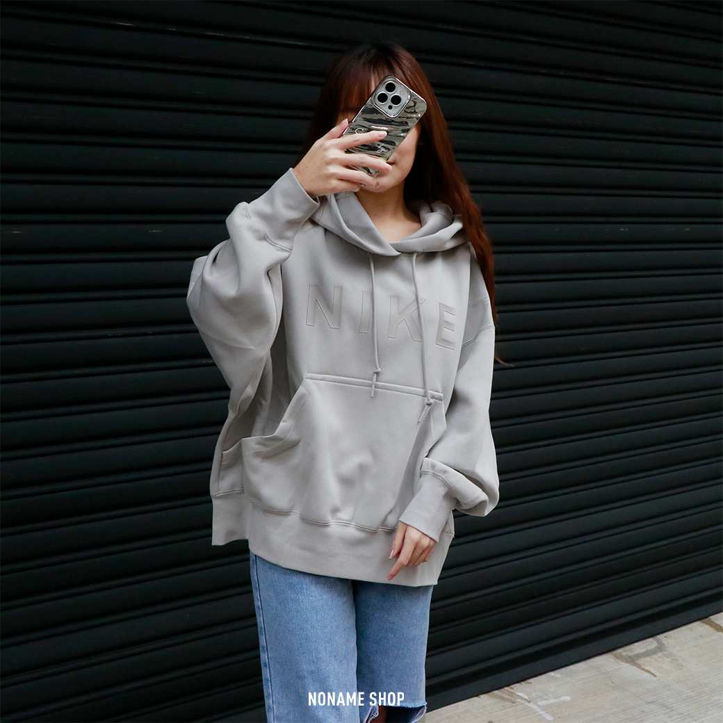 NIKE NSW 燙印 LOGO 寬鬆 飛鼠袖 帽TEE 兩色 (女款)