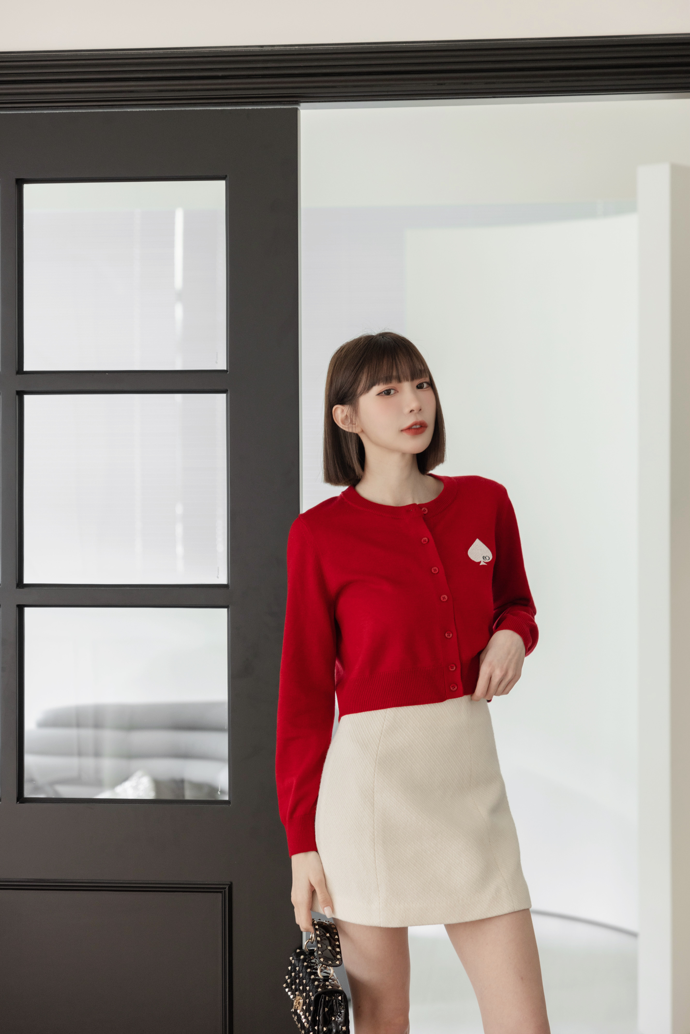 ♠️三色羊毛短針織