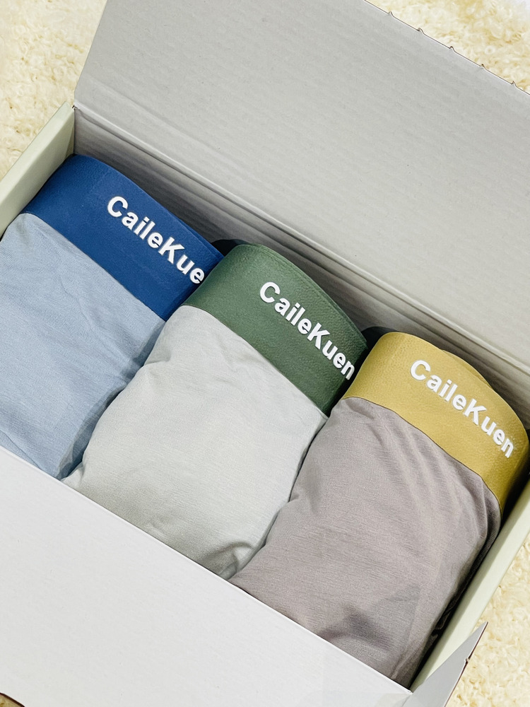 『3入』男生撞色四角內褲