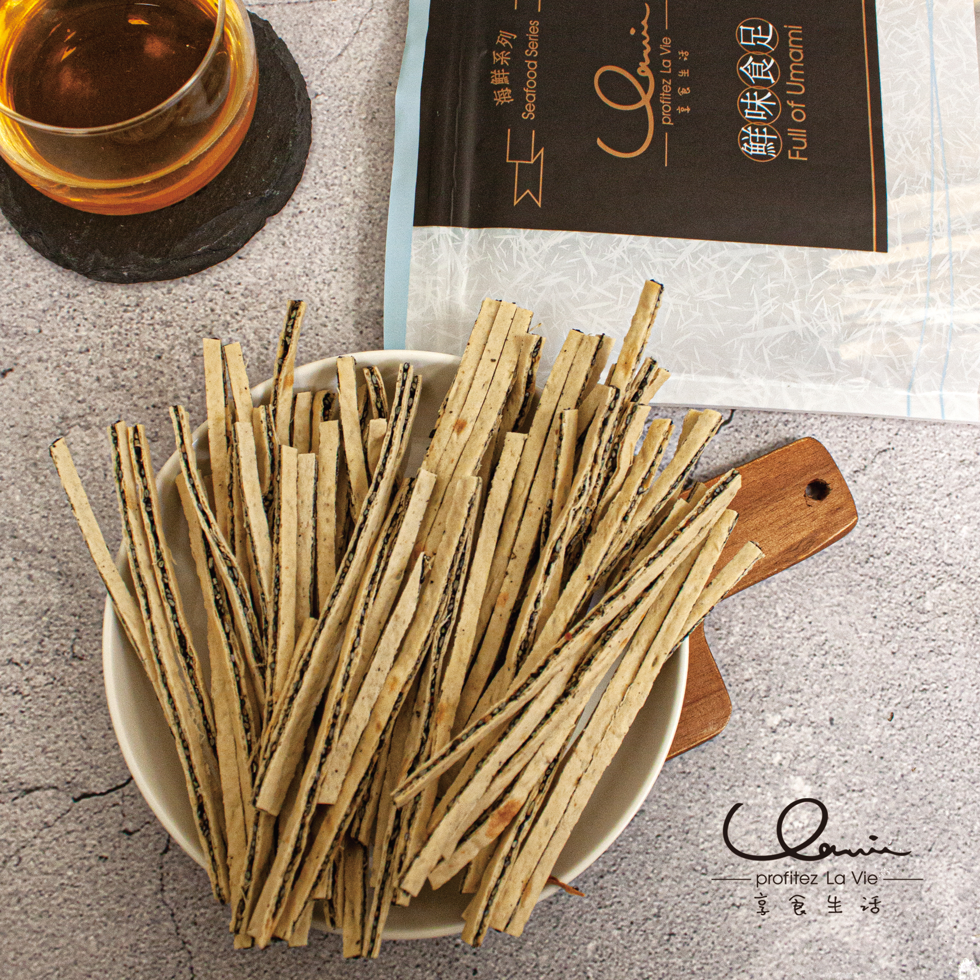 享食生活-鱈魚黑芝麻夾心絲