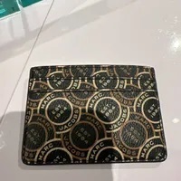 [S] MARC JACOBS S104M12FA22 ALL OVER LOGO PRINTED CARD CASE,BLACK MULTI, 191267998978 (SMJ233)