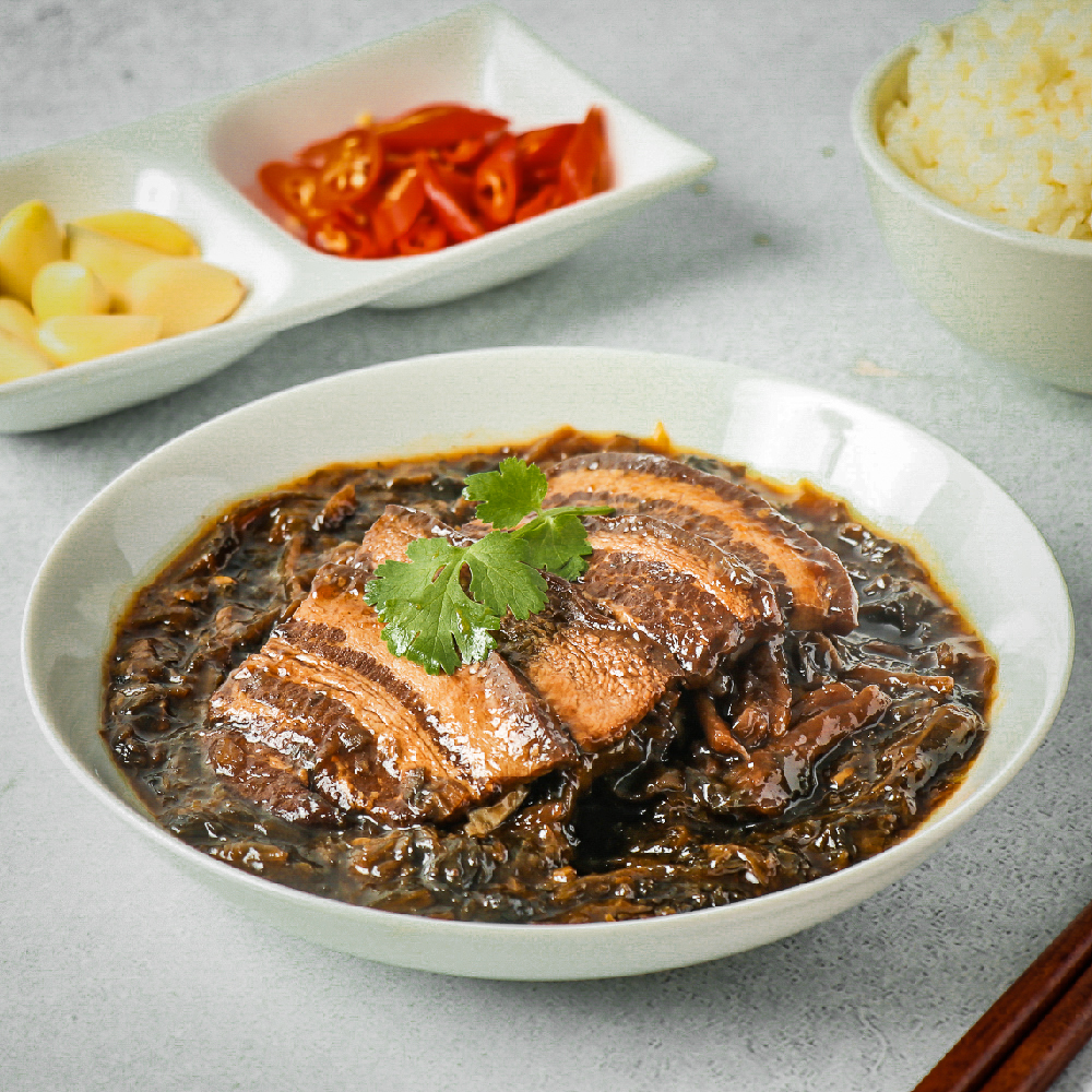 【上山吃飯】下飯菜係梅干扣肉 (送黑刈包)