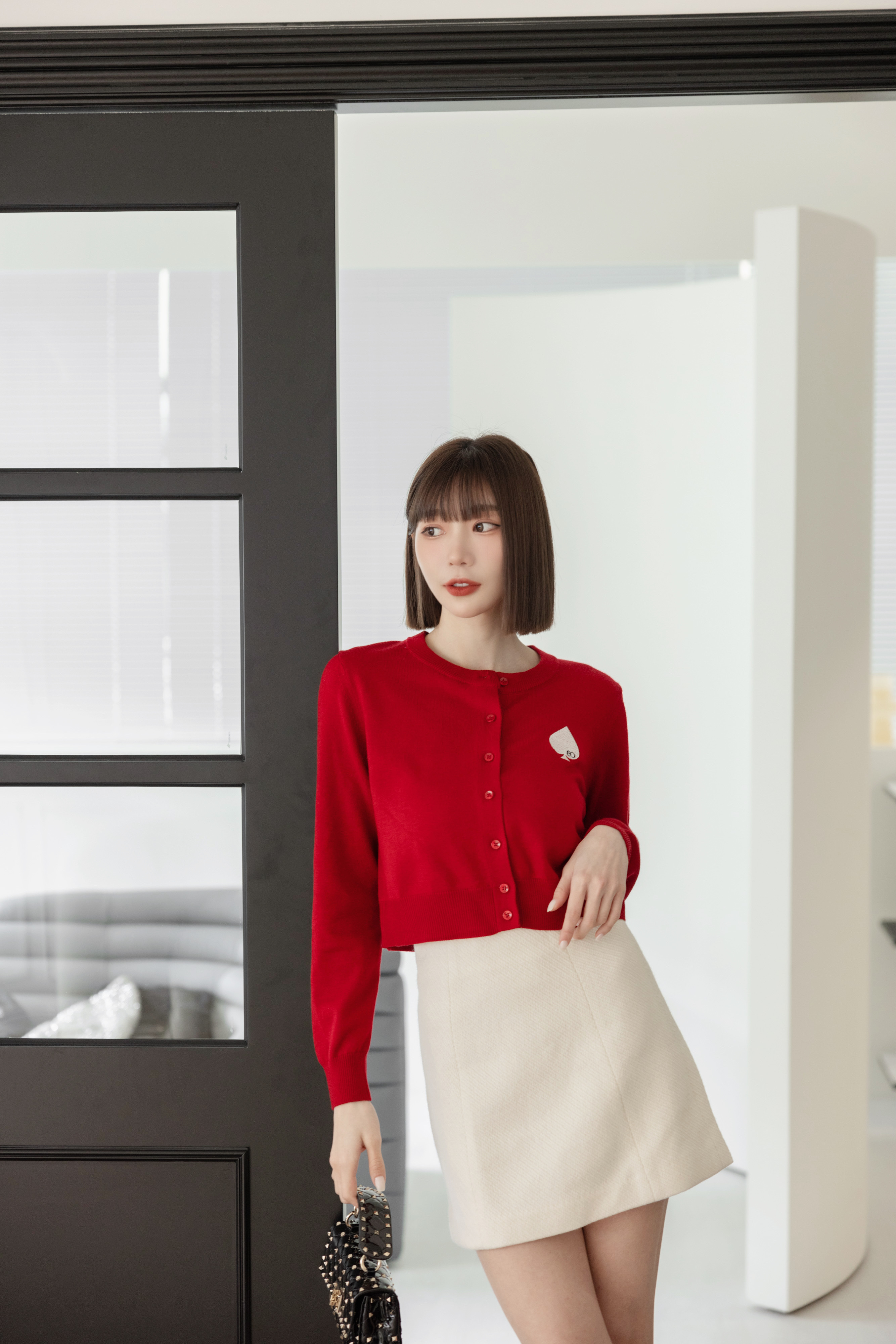 小香風羊毛短裙