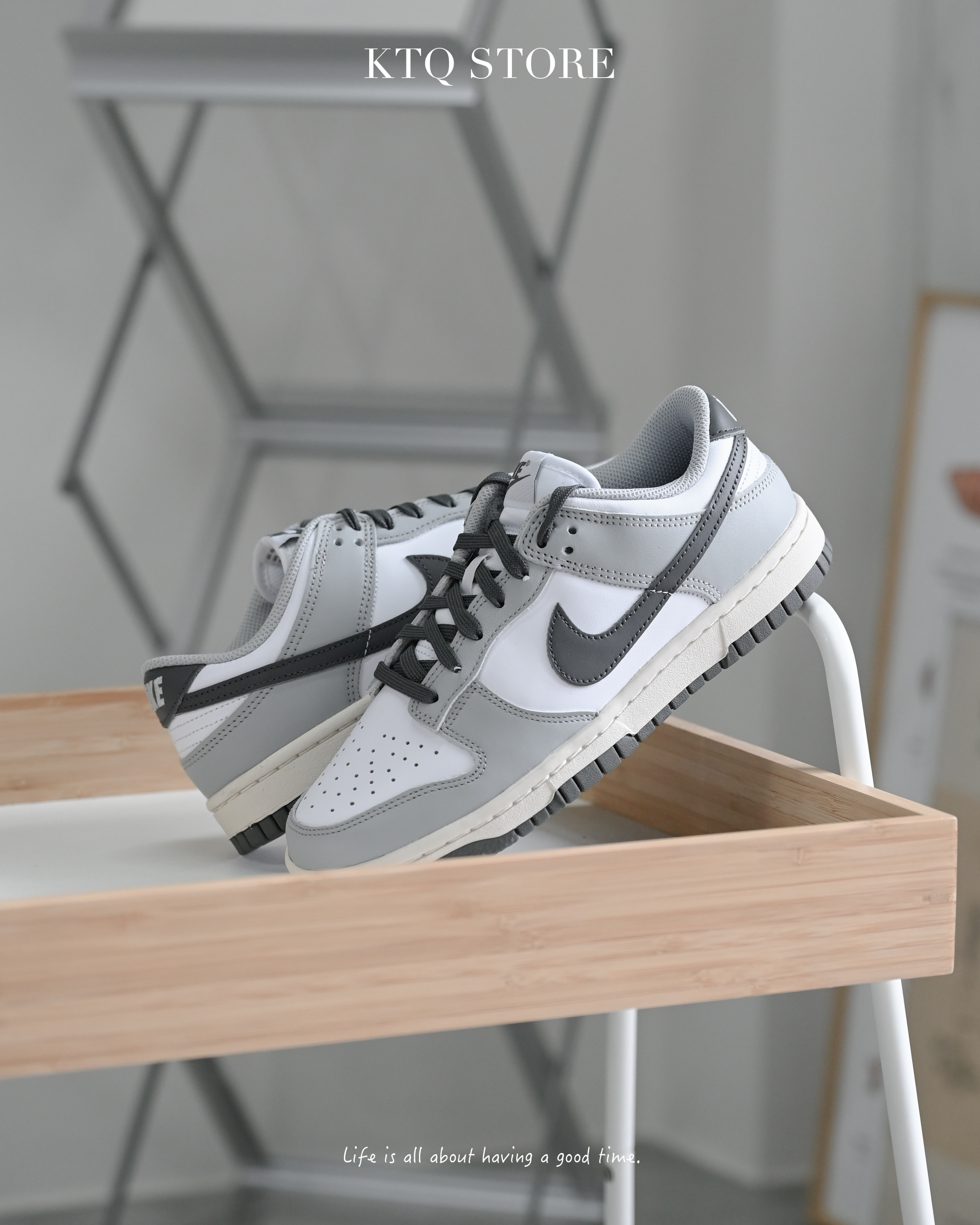 KTQ STORE ‧ NlKE DUΝK Low Light Smoker Grey 煙灰 白灰 黑勾 DD1503-117