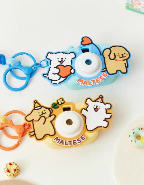 #現貨 線條小狗 小相機 投影相機 掛飾