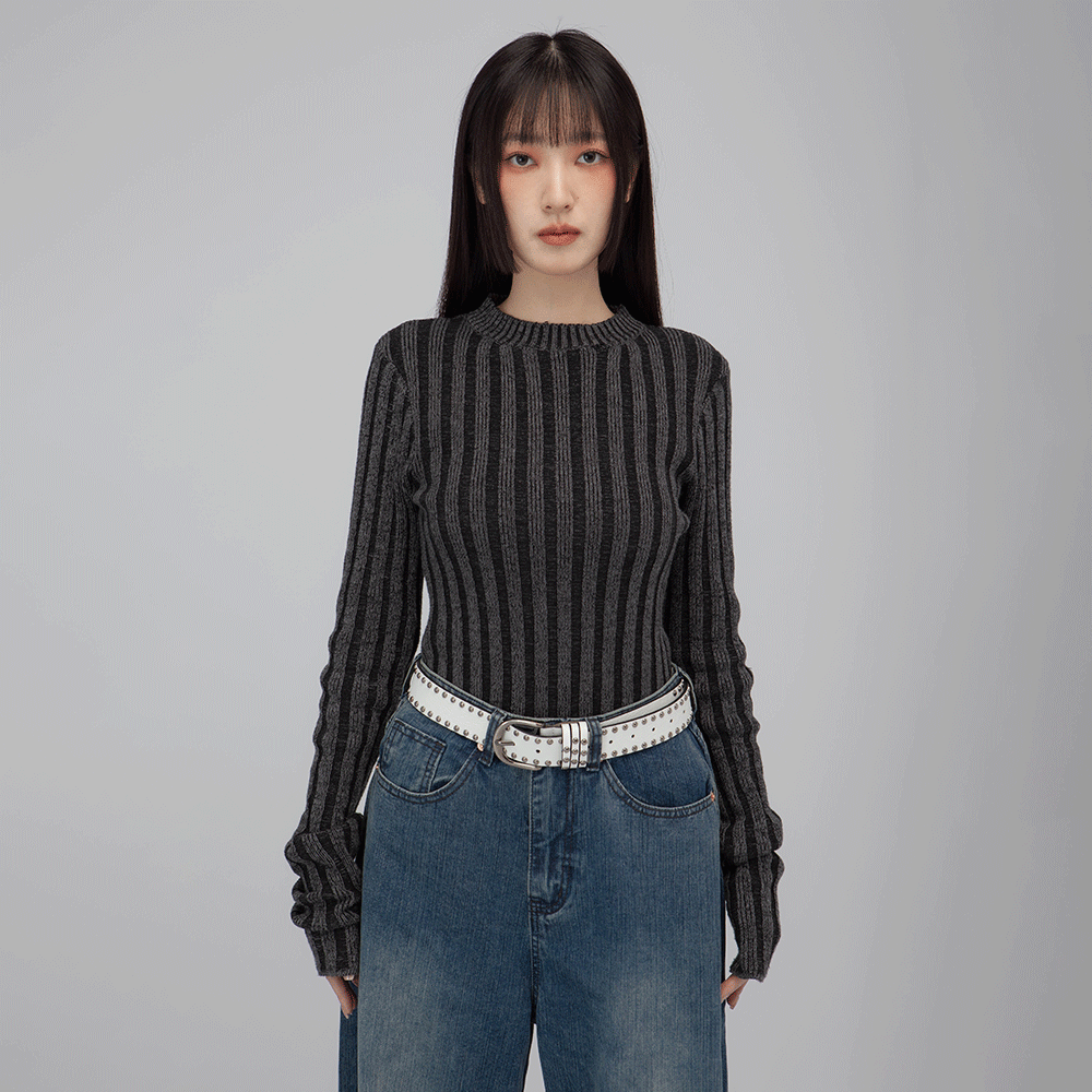 羅紋棉針織上衣