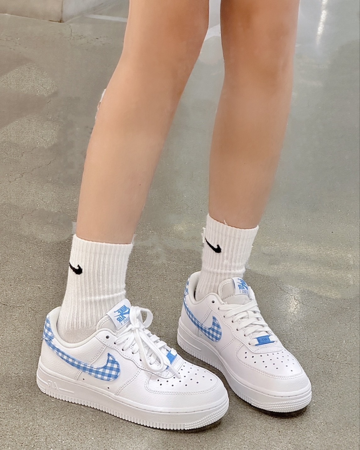 KTQ STORE ‧ Nike Air Force 1 Low "Blue Gingham" 白藍格紋 DZ2784-100
