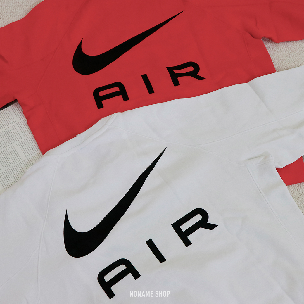 NIKE AIR 大LOGO 刷毛 大學T 兩色 (男款)