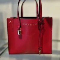 [S] MARC JACOBS M0015685-629 MINI GRIND TOTE BAG,SAVVY RED, 196611020480 (SMJ244)