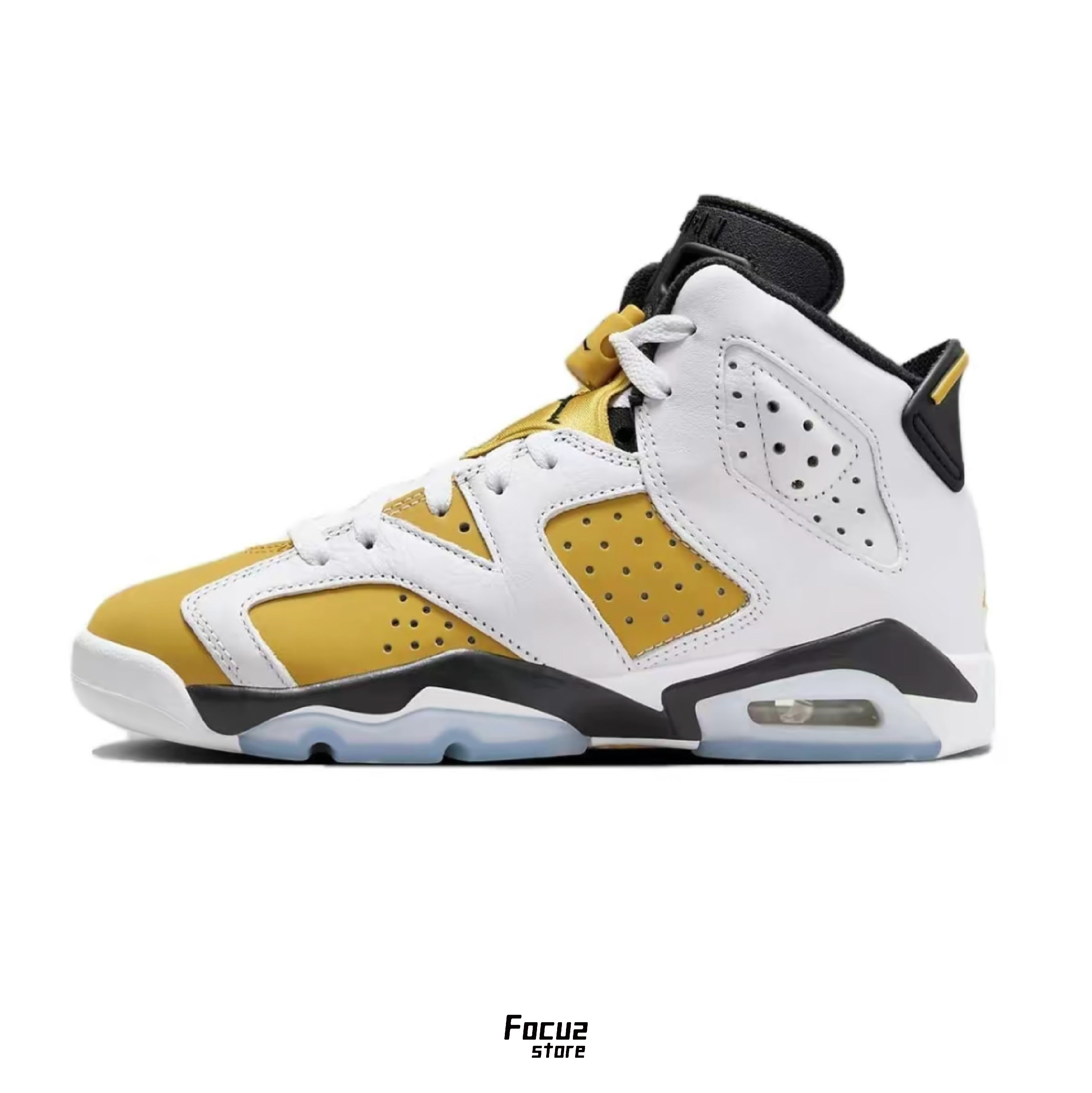 【Focus Store】現貨秒發 Nike Air Jordan 6 Retro GS "Yellow Ochre" 黃白 384665-170
