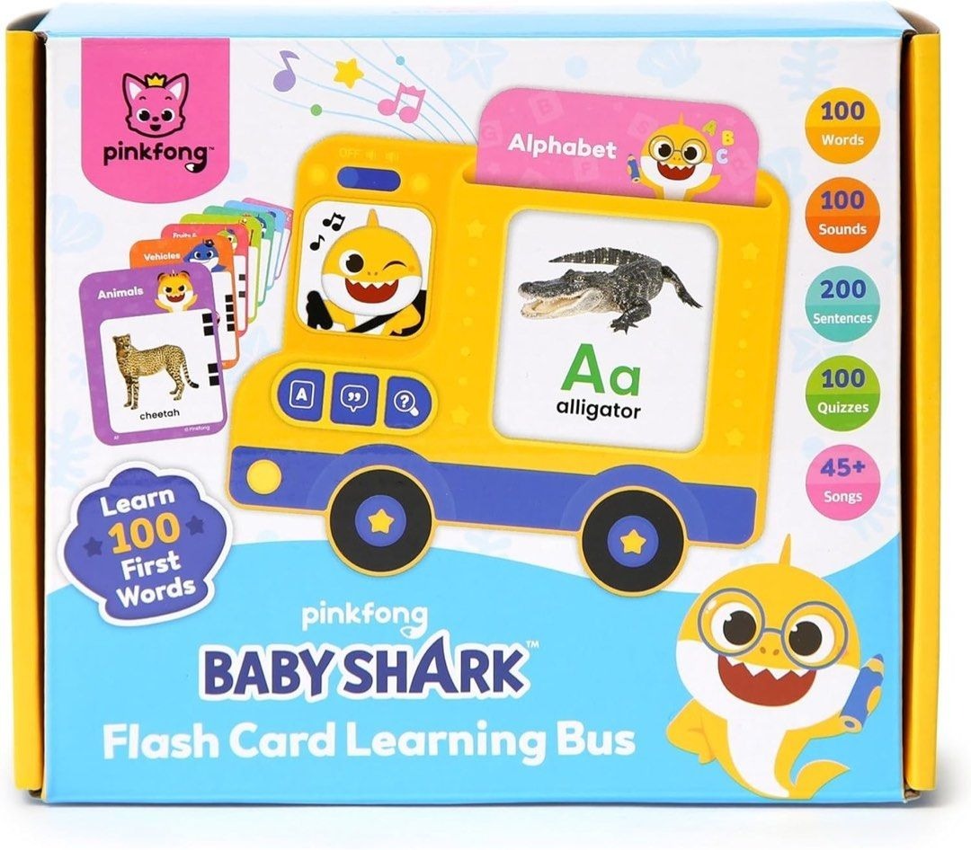 Baby Shark英文讀卡認字巴士