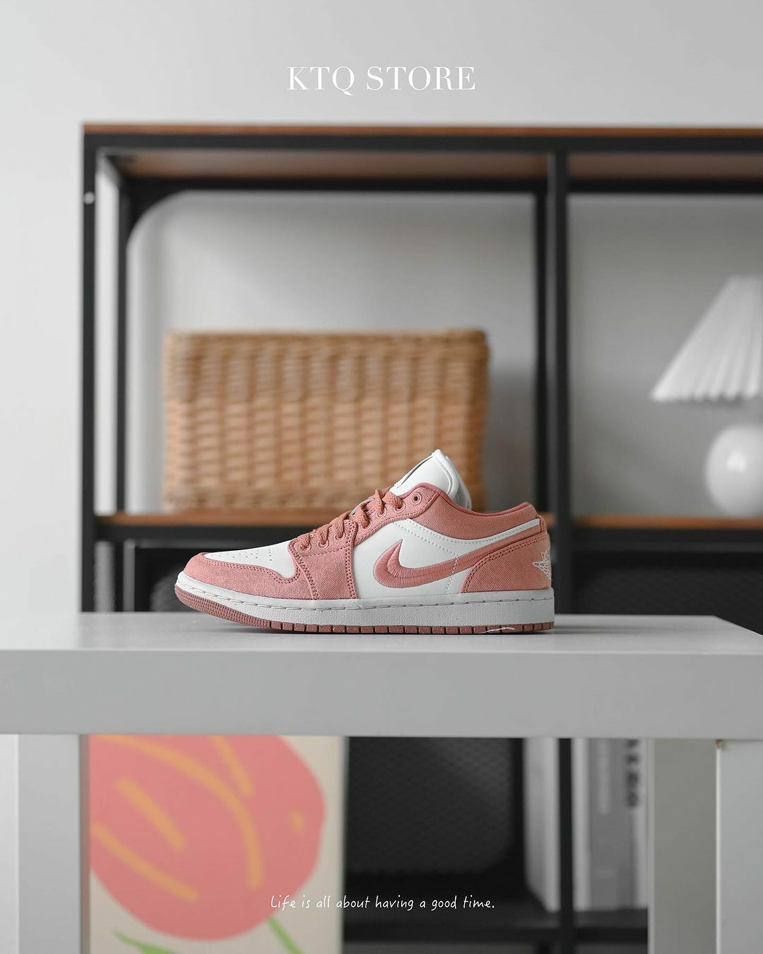 KTQ STORE ‧ Air Jordan 1 Low SE "Canvas" 橘粉 FN3722-801