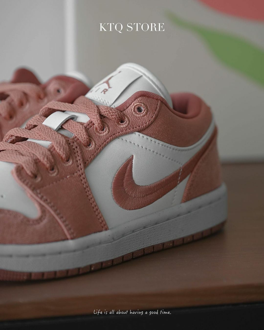 KTQ STORE ‧ Air Jordan 1 Low SE "Canvas" 橘粉 FN3722-801