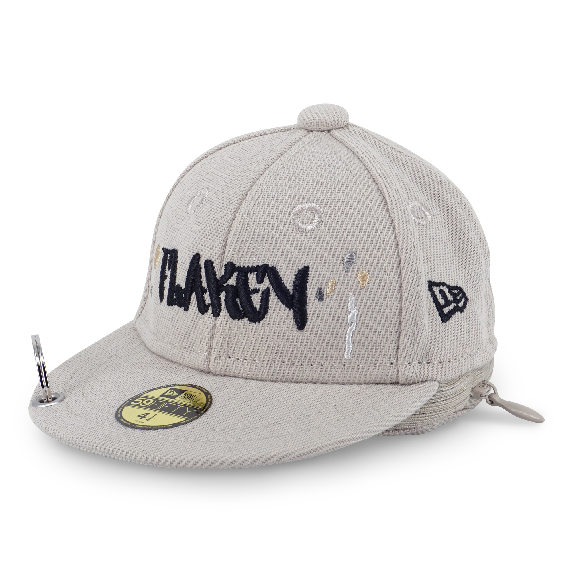 FLAKEY X NEW ERA Splash Ink WHITE STONE CAP POUCH (SIZE S) (環保物料)