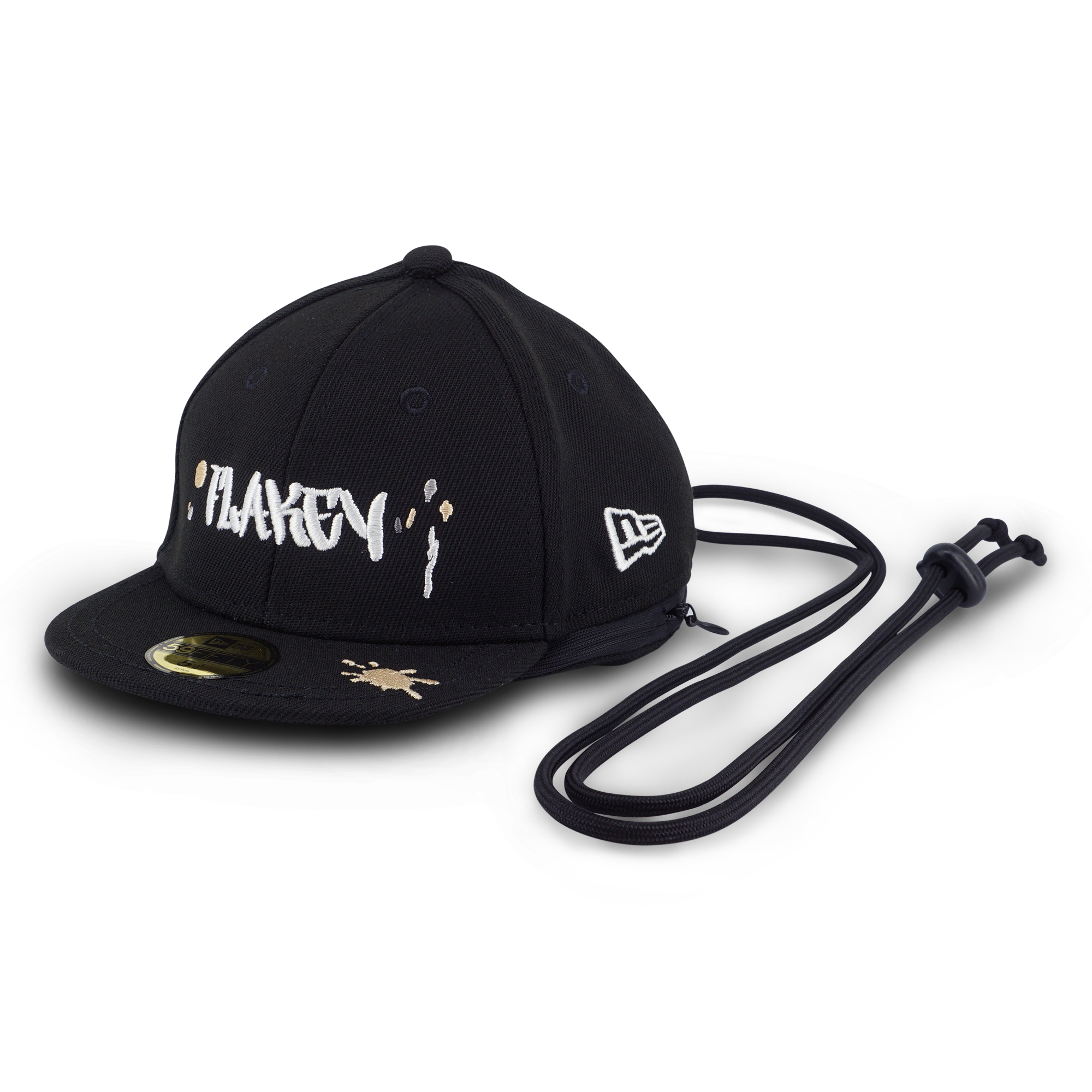 FLAKEY X NEW ERA Splash Ink BLACK CAP POUCH (SIZE M) (環保物料)