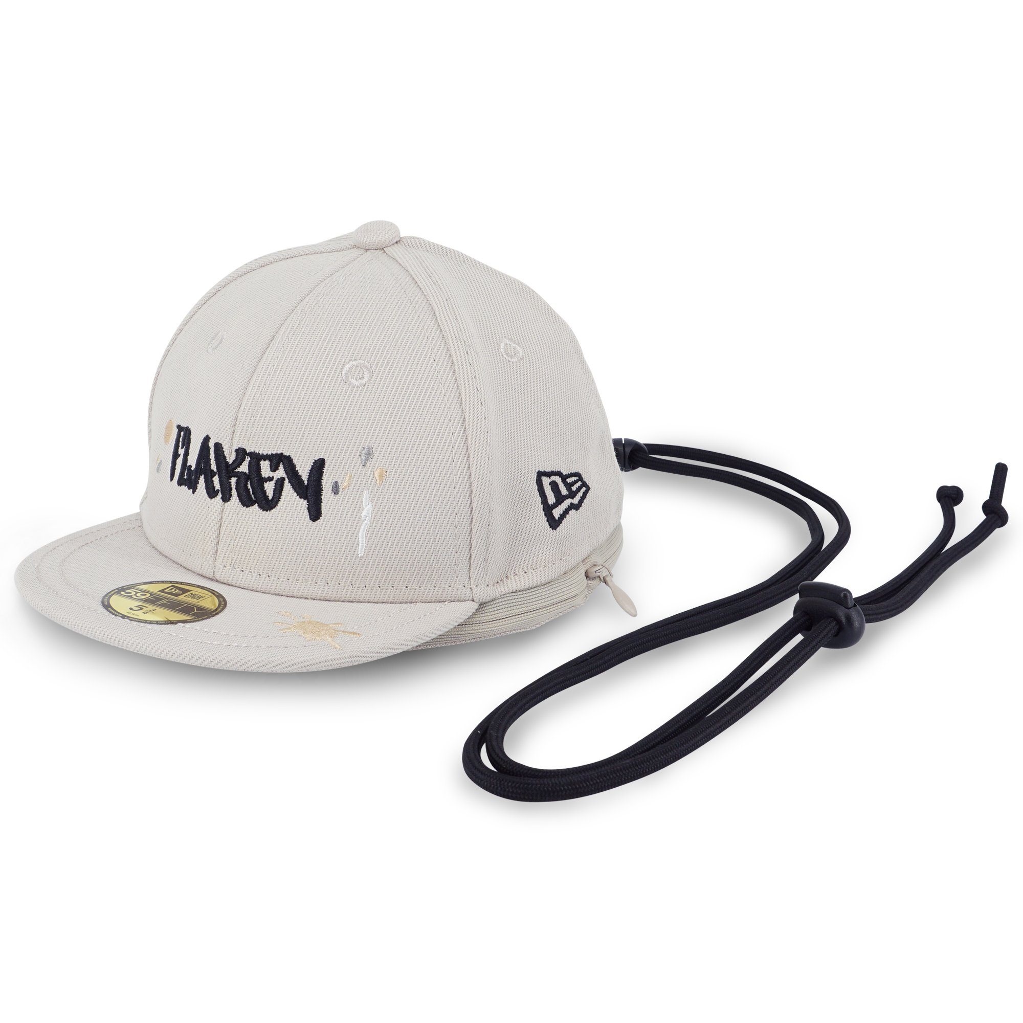 FLAKEY X NEW ERA Splash Ink WHITE STONE CAP POUCH (SIZE M) (環保物料)