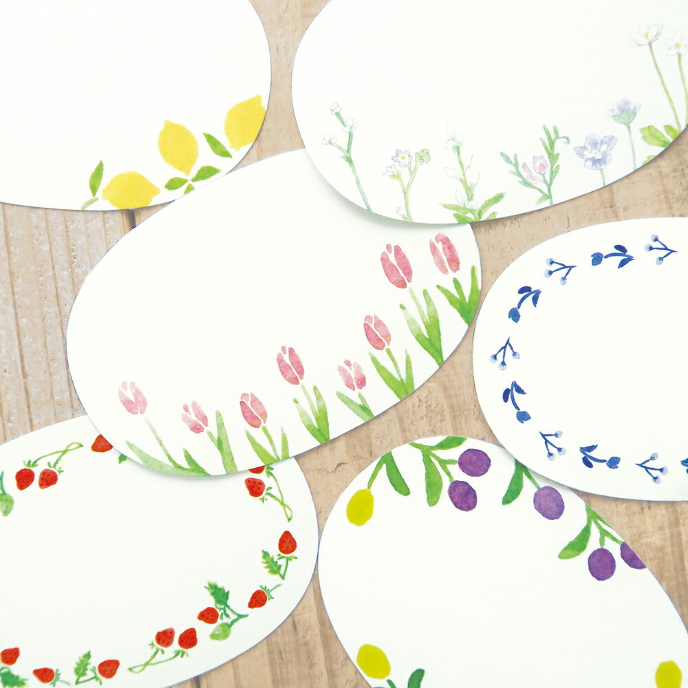 水彩風 10入迷你小卡片｜日本 EL COMMUN