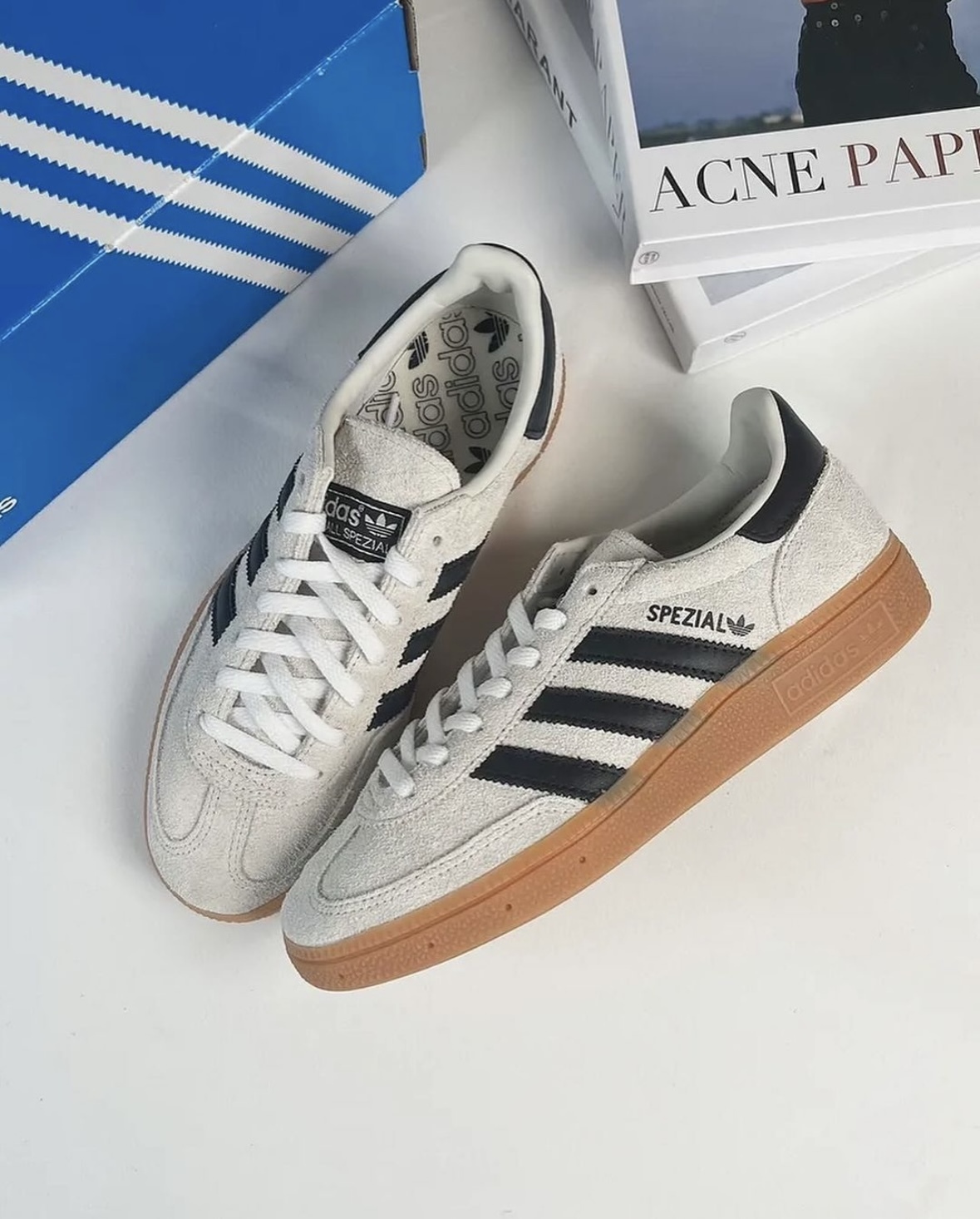 零碼現貨出清25.5公分 售完不補 Adidas Originals Handball Spezial 米白色 黑色 麂皮 焦糖底 德訓鞋 IF6562/現貨