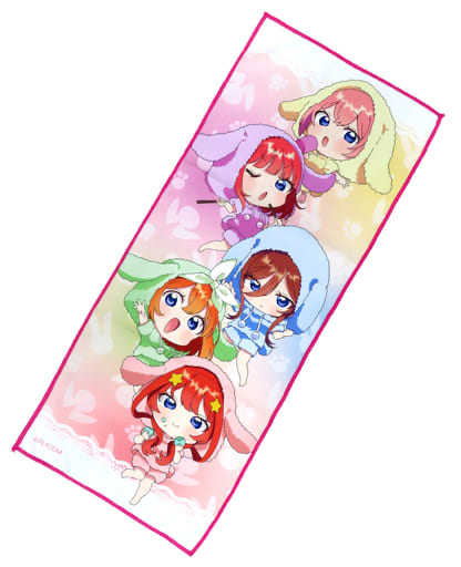 五等分的花嫁 全員Q版毛巾