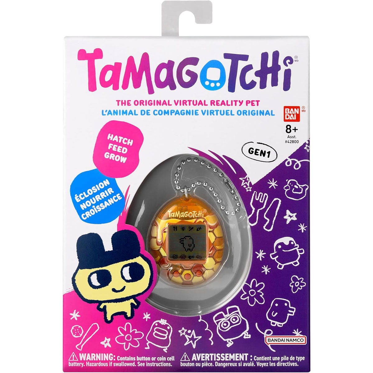 Tamagotchi蜂巢圖案(英文版)
