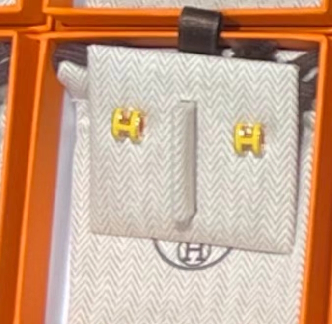 Hermes  旺財H 耳環 -M