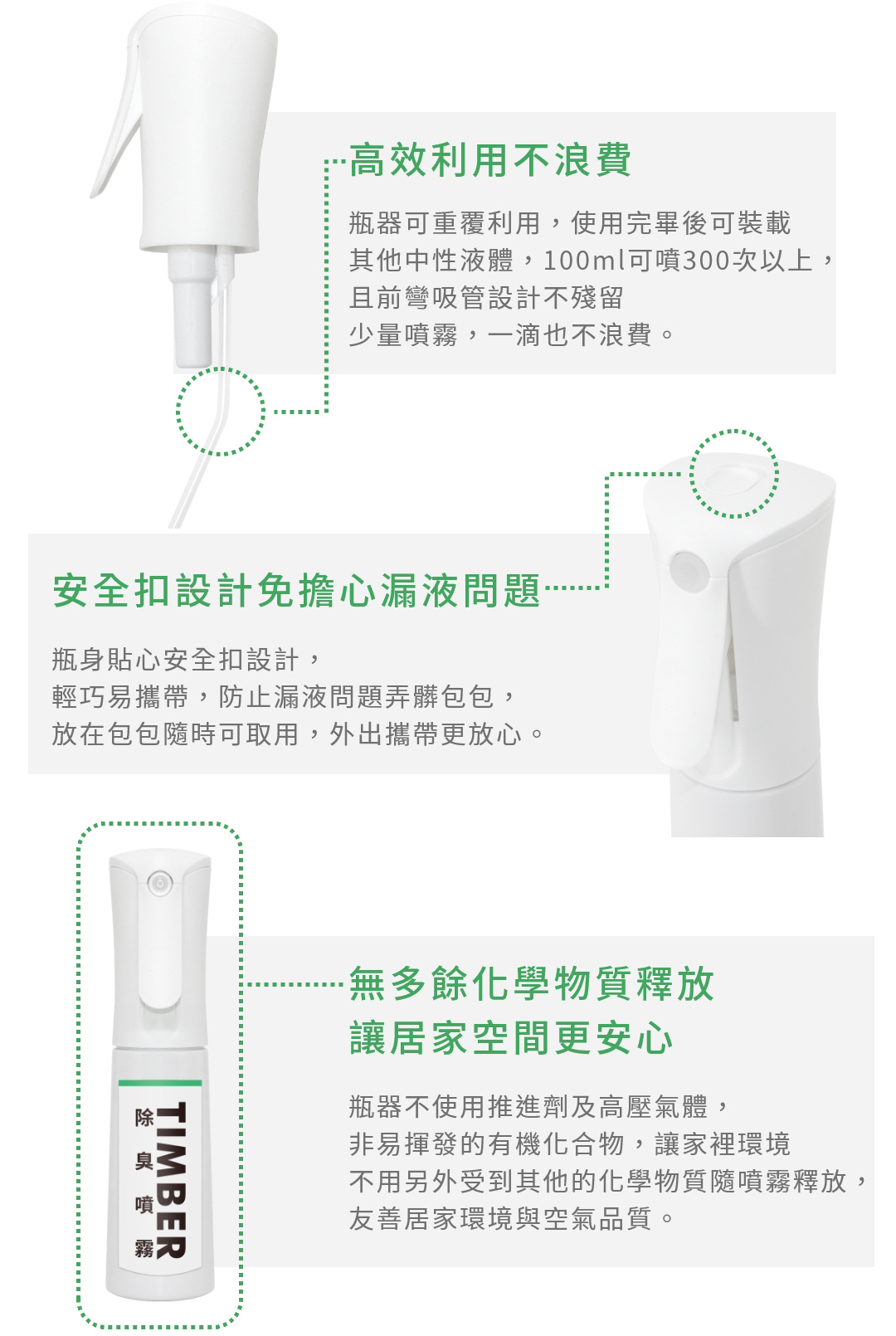 細緻噴霧有效涵蓋無死角