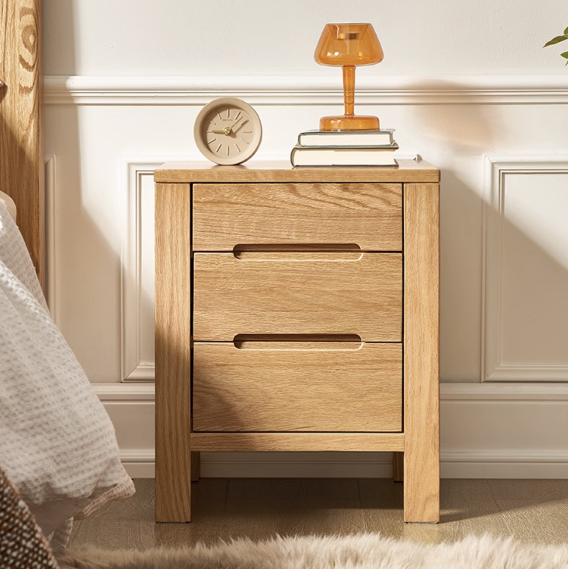 挪威三抽床頭櫃NW-A3025