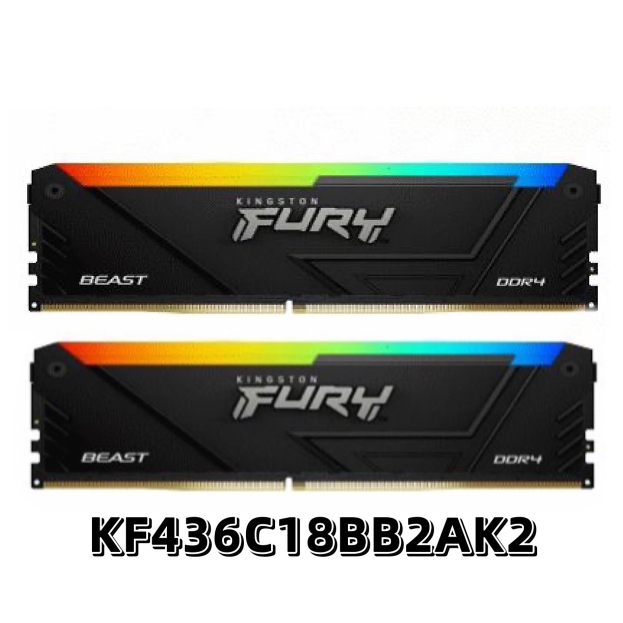 Kingston 金士頓 DDR5 3200 32GB / 64GB RAM 桌上型記憶體 (KF436C18BB2AK2)