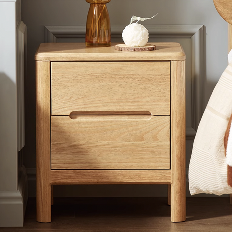 挪威雙抽床頭櫃NW-A3026