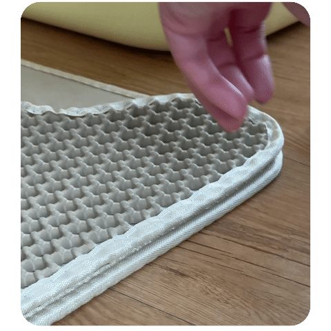 魔鬼氈設計，方便拆洗