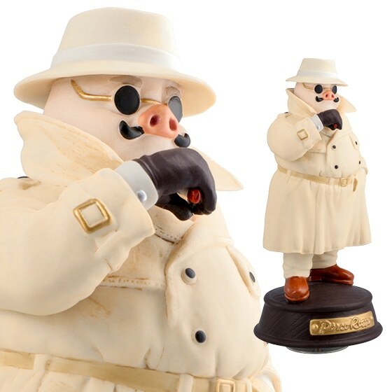 陶瓷音樂盒 紅豬 波魯克・羅素 風衣