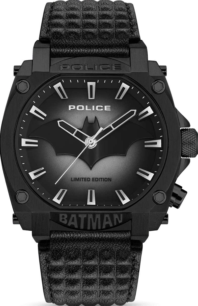 萬年鐘錶 - POLICE  x   BATMAN 蝙蝠俠限量聯名男錶 PEWGD0022601  錶徑 45MM