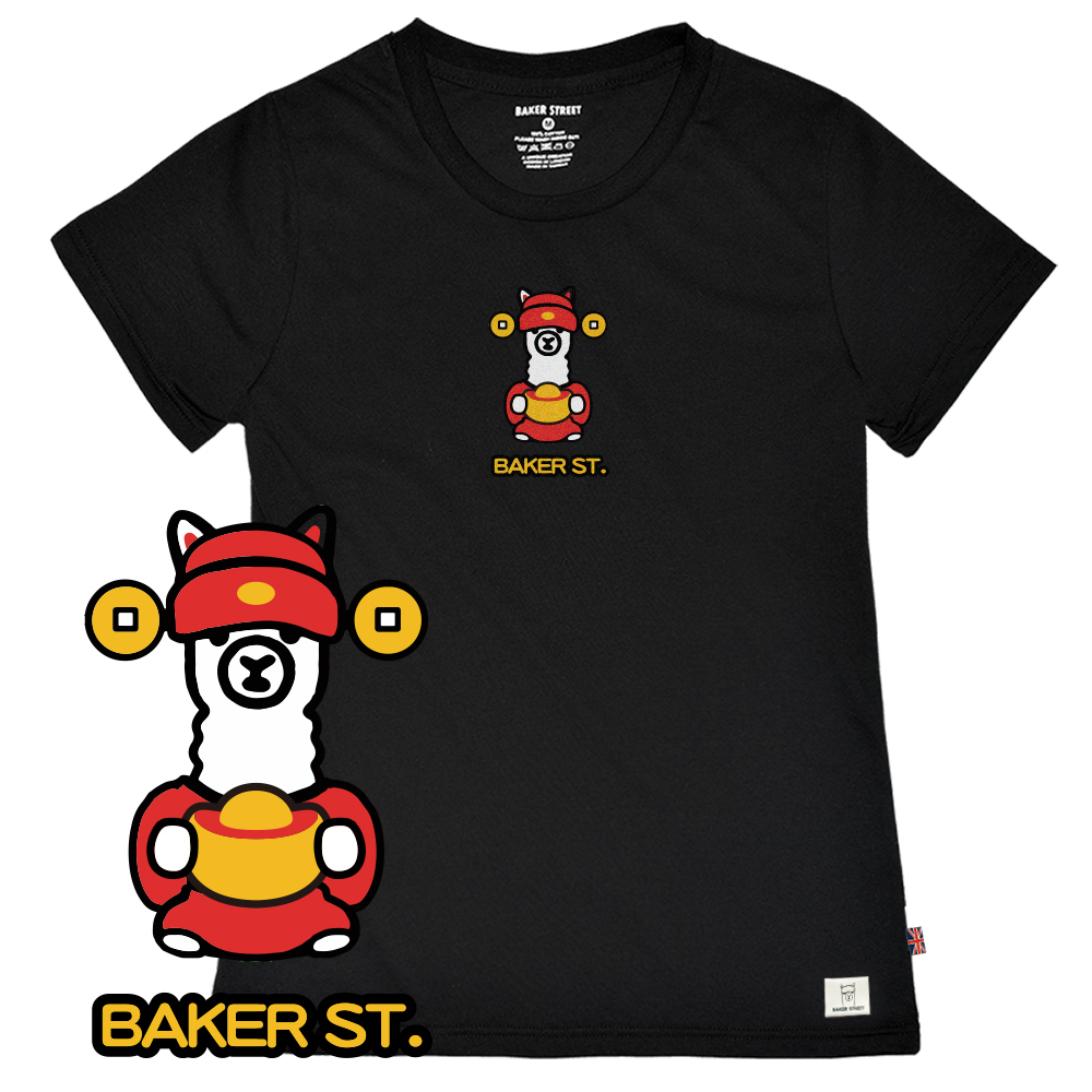 God of Wealth Alpaca 財神駝 女版短T