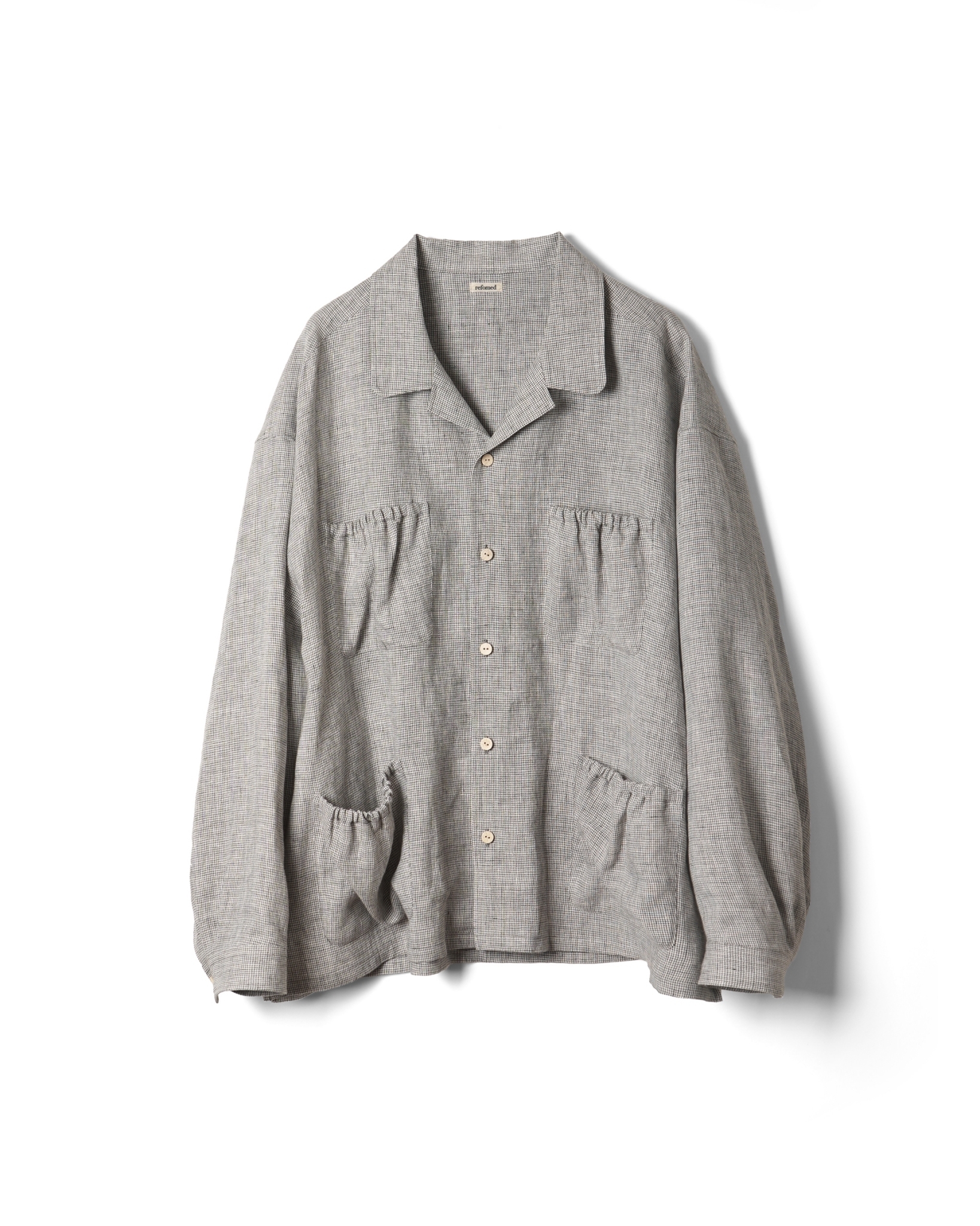 トップス refomed 22AW WRIST PATCH WIDE SHIRT WOOL refomed 】WRIST PATCH WIDE SHIRT | cocoon